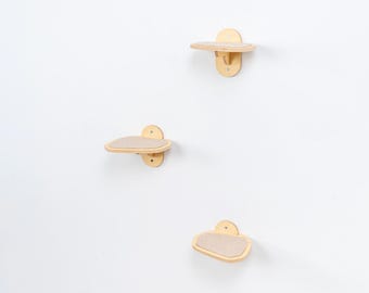 Cat Climbing Steps, Wall Mounted Cat Shelves, Wooden Cat Wall Steps for Indoor Cats