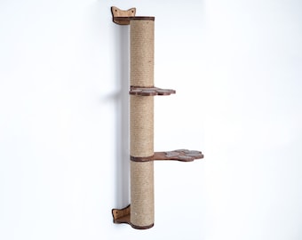 Cat Climbing Pole, Cat Jute Pole, Cat Scratcher, Cat Wall Tree, Cat Scratching Pole, Cat Wall Furniture, New Cat Gift, Cat Scratching Post