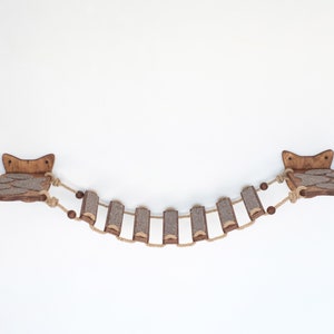 Wooden Wall Cat Bridge, Cat Playing Bridge Shelves, Cat Bridge for Wall, Cat Wall Furniture, Wall Mounted Cat Bridge