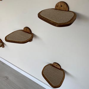 Cat Steps, Cat Shelf, Cat Wall Shelf, Cat Paw Steps, Cat Wall Furniture, Cat Climbing Wall, Wall Shelves for Cat, Wooden Cat Shelf