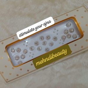 37 face and body round shape Silver stone Bindis ,Silver stud,Nose stud, Belly Bindi,Marriage bindi,party wear bindi