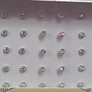 Silver Color  Gemstone Bindi with multicolour shining stone perfect for wedding,Festivals & Beauty - Ethnic Head Jewelry Adornments