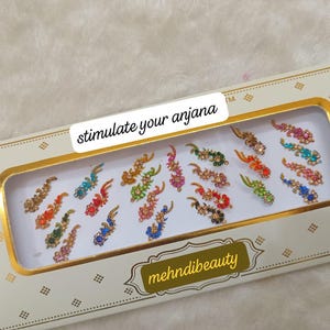 Long Bindis in multicolor for wedding, Parties. Wedding Gift, Mother Gift,Gift for wife,High luxurious quality bindi