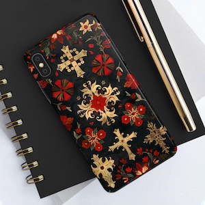 Renaissance Crosses iPhone Case, All iPhone 16&#39;s through 7, 8, X, Minis, Dual Layer Phone Cases, Unique Gift, iphone 16 case, iphone 15 case