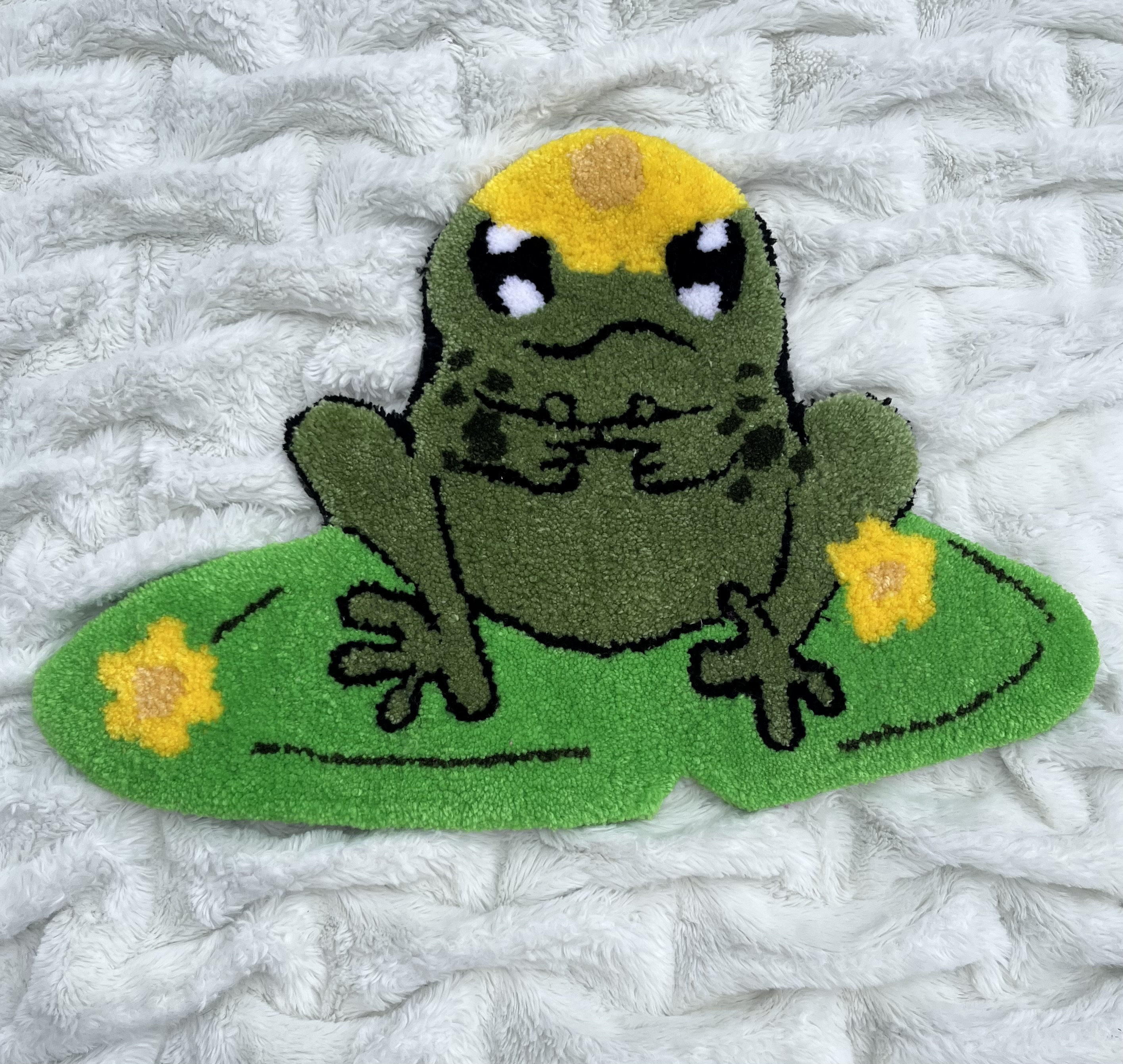 Cute Frog Rug - Etsy