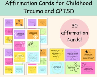 Cartes d'affirmation de la SSPC : Guérison d'un traumatisme, compassion pour soi (téléchargement PDF)