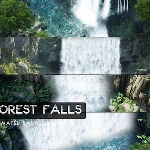 D&D Forest Falls Animierte Maps, Dungeons and Dragons Digitale Maps, Roll20 Map, Gießerei DnD Maps