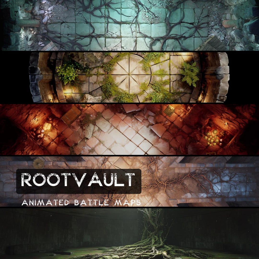D&D Rootvault Animated Battlemaps Pack, Dungeons and Dragons Digital ...