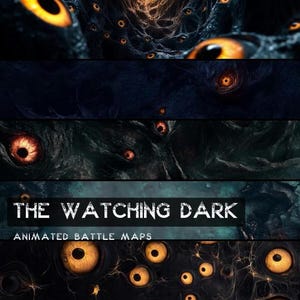 D&D The Watching Dark geanimeerde Battlemaps Pack, Dungeons and Dragons digitale gevechtskaarten, Roll20 Battlemap, Foundry DnD-kaarten