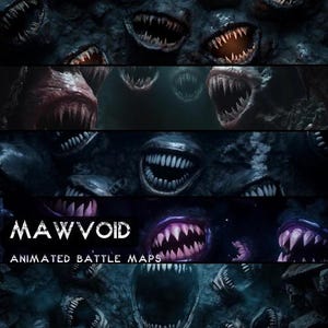 D&D Mawvoid Animated Battlemaps Pack, Dungeons and Dragons digitale gevechtskaarten, Roll20 Battlemap, Foundry DnD-kaarten