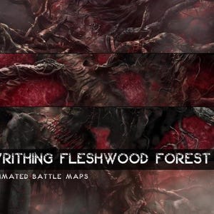 D&D Writhing Fleshwood Animierte Maps, Dungeons and Dragons Digitale Maps, Roll20 Map, ; ;)