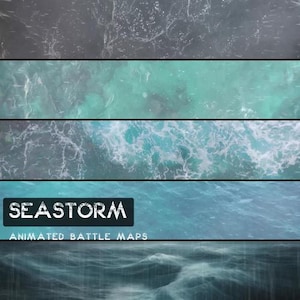 D&D Seastorm Animated Battlemaps Pack, Dungeons and Dragons Digital Battle Maps, Roll20 Battlemap, Foundry DnD Maps