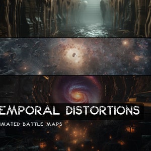 D&D Temporal Distortions geanimeerde Battlemaps Pack, Dungeons and Dragons digitale gevechtskaarten, Roll20 Battlemap, Foundry DnD-kaarten