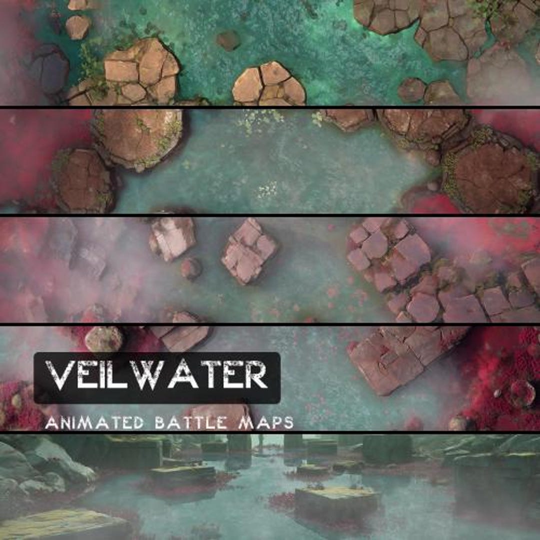 D&D Veilwater Animated Battlemaps Pack, Dungeons and Dragons Digital ...