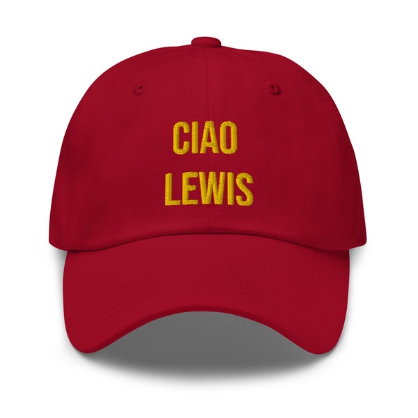 Lewis Hamilton, Ciao Lewis, Ferrari Hat, Ferrari, Formula 1, Formula 1 Hat, Hamilton