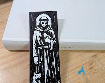 Saint Francis of Assisi Bookmark Set, 2x6 in Matte Cardstock