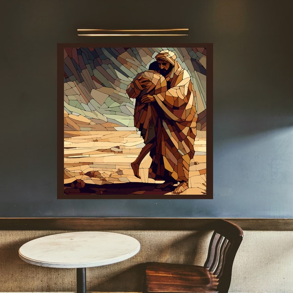 The Forgiving Father | Christian Art | Jesus Art | Orthodox Wall Art | The Prodigal Son| Jesus Parable | Luke 15 | Father's Embrace