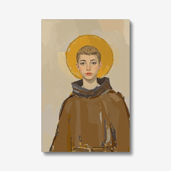 Marina the Monk Art Print: Expressionist LGBTQ Folk Saint Hero Portrait