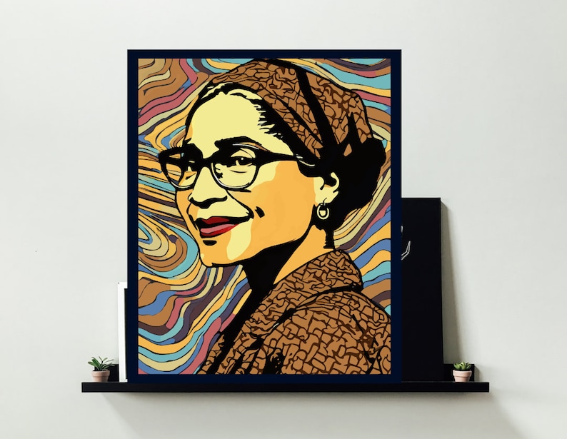 Black Heroes: Rosa Parks Portrait, Activist, Civil Rights Leader ...