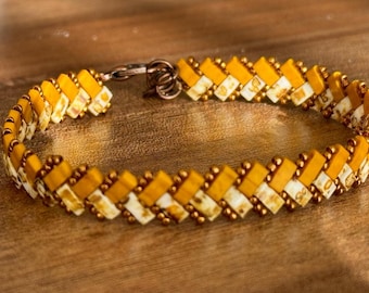 Pulsera ajustable de cuentas Tila Miyuki