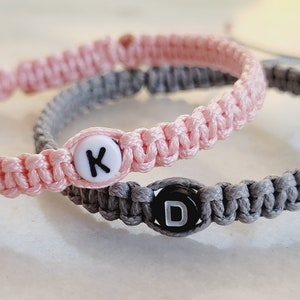 PAREJA PERSONALIZADA INİTİAL Pulseras con letra / Pulseras de socios a juego personalizadas / Para conjunto de pulseras de parejas / Pulseras de amistad