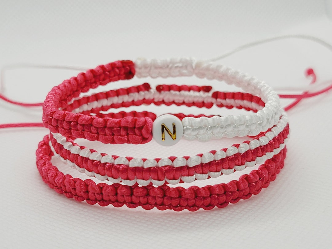 CUSTOM PARACORD BRACELET, Personalized Letter Bracelet, Unisex Bracelet