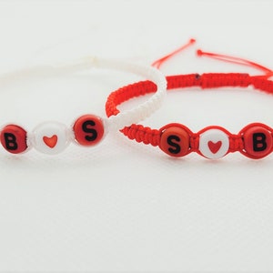 Custom couple bracelet,Couple Bracelet,Best Friend Bracelet,Matching bracelet for couple,Friendship Bracelet,Couples Gift,Halloween Gift