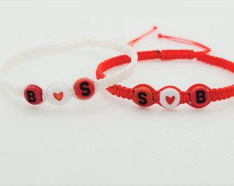 Personalized Couple Bracelet Matching Bracelet Gift for Boyfriend Girlfriend Anniversary Gift