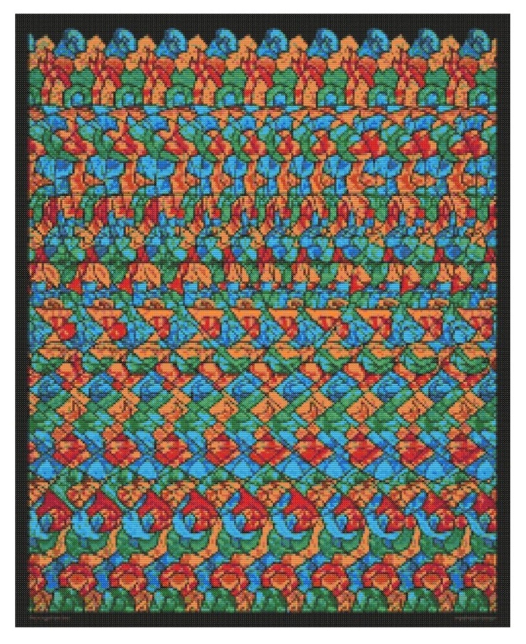 Magic Eye Chicken Pattern Jolly Roger Magic Eye Cross Stitch Pattern - Etsy UK