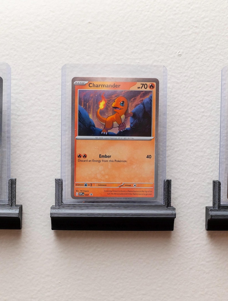 Expositor de cartas Pokémon para pared – PSA CGC Top Loader – Soporte para cartas TCG imagen 3