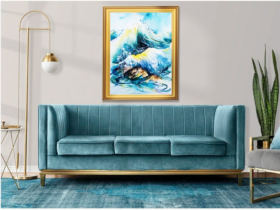 Watercolor Painting, Abstract Water Color, Wall Art Watercolor