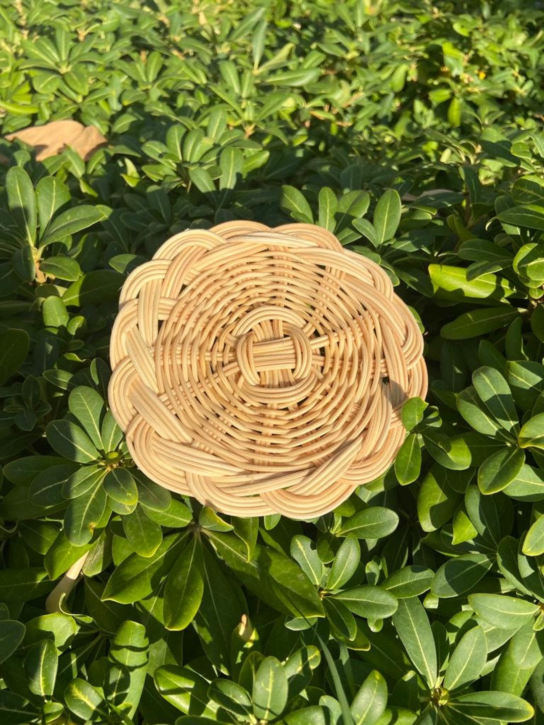 Rattan Coasters / Insulation Pads / Handmade / Rattan Bamboo / Etsy