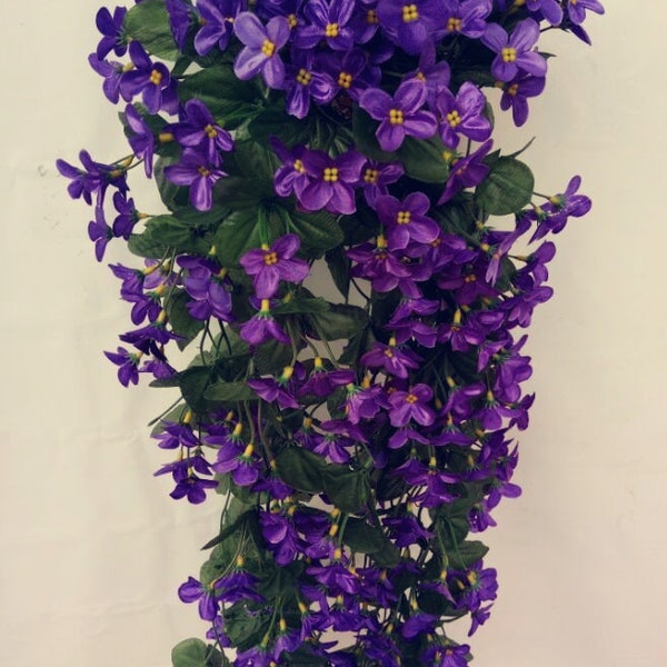 Violet Silk Flowers Etsy