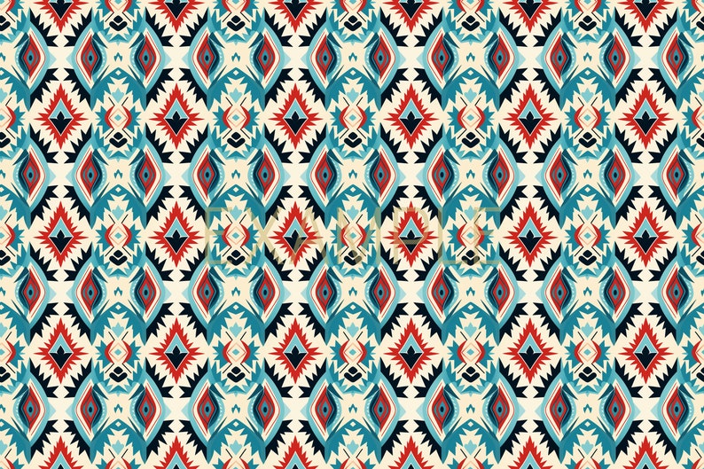 18 Seamless Tribal Inspired Pattern | Ancestral Artistry | Digital ...