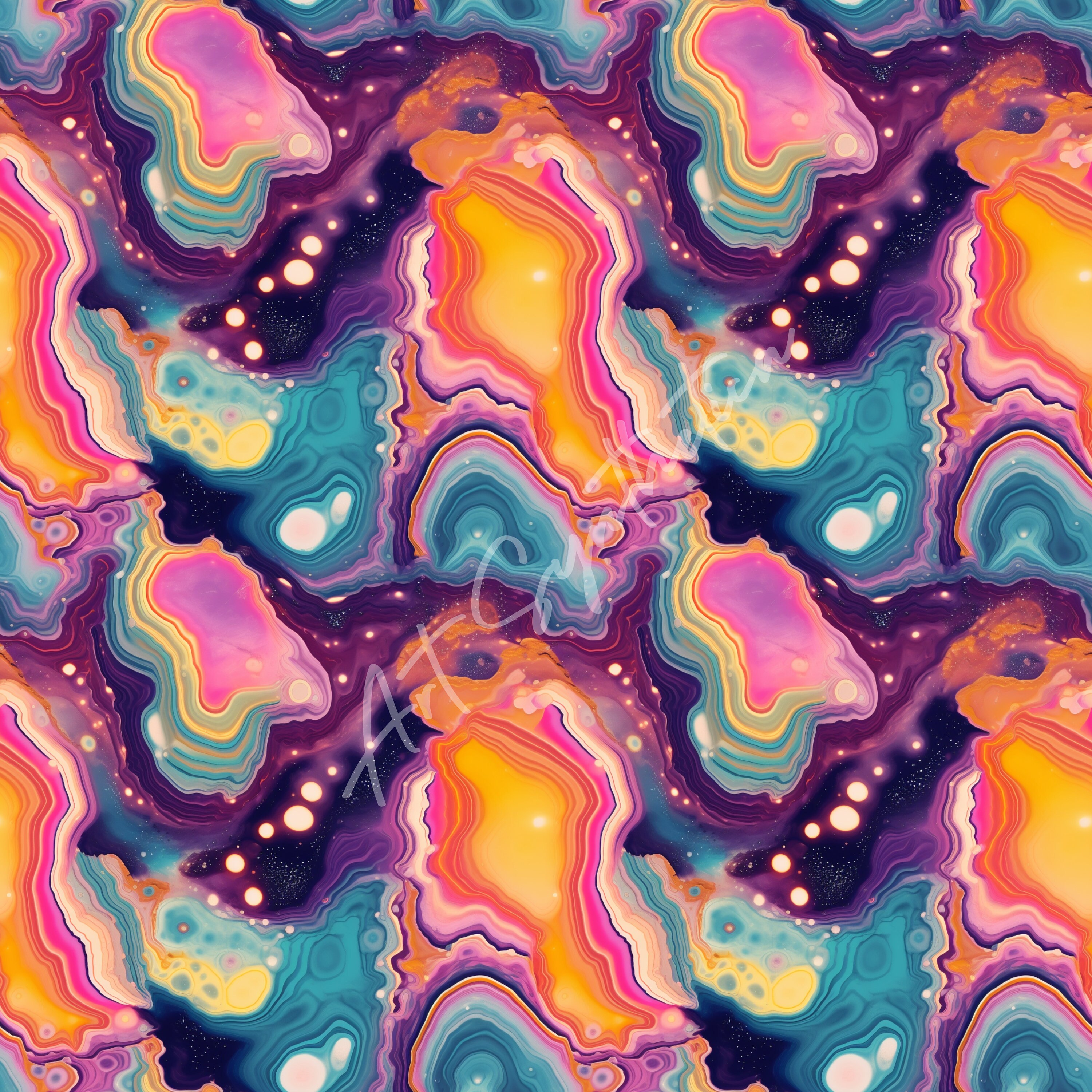 18 Seamless Agate Patterns | Cosmic Rift | Digital Download | 18 ...