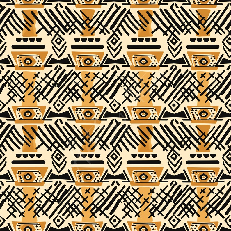 Mud Design Patterns 18 Seamless African Mud Cloth Inspired Patterns | Mud Cloth | Digital ...