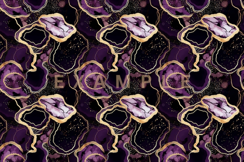 Square Geode Pattern Image 18 Seamless Geode Patterns | Vibrant Earth | Digital Download | 18 ...