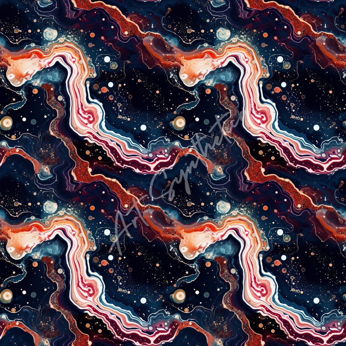 18 Seamless Agate Patterns | Cosmic Rift | Digital Download | 18 ...