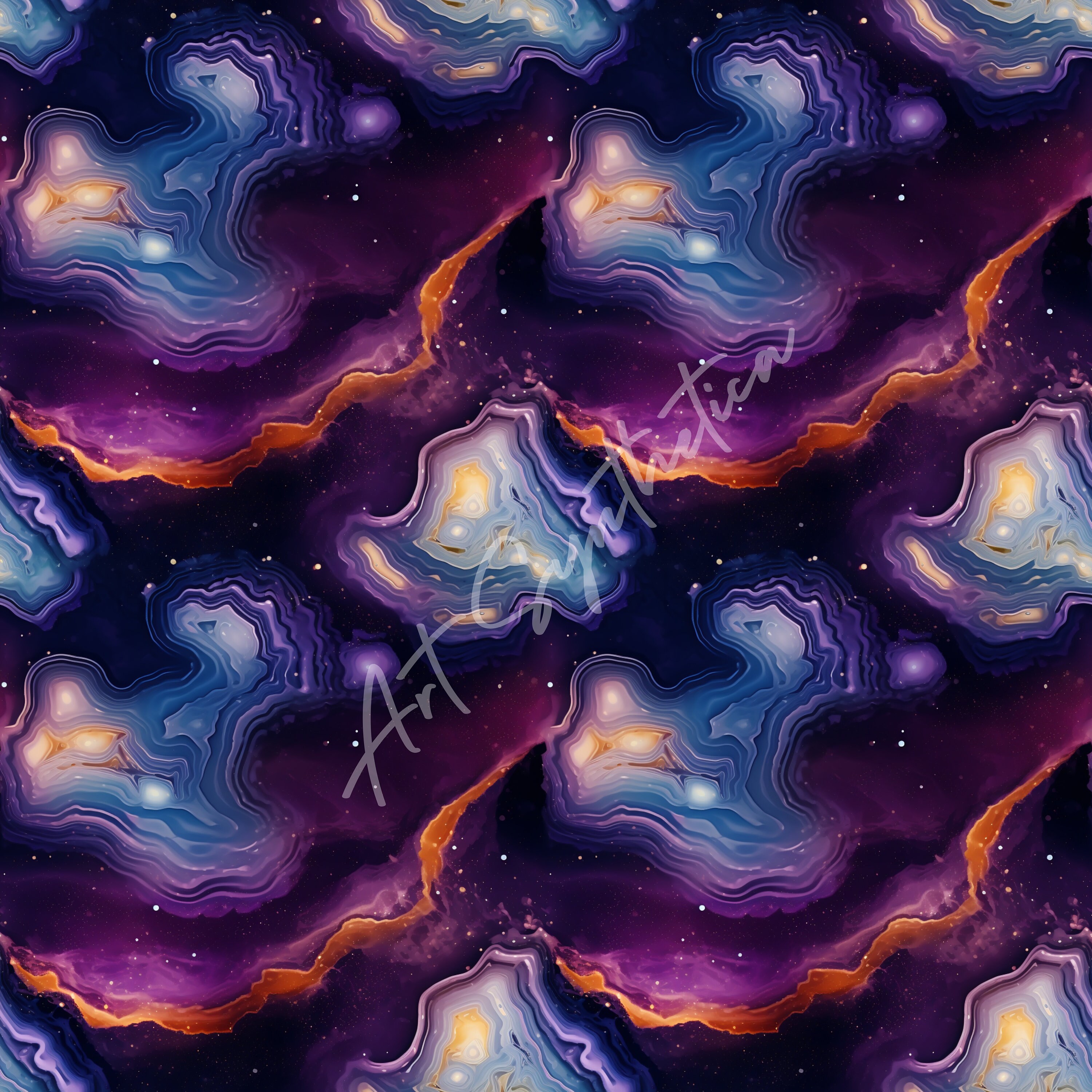 18 Seamless Agate Patterns | Cosmic Rift | Digital Download | 18 ...