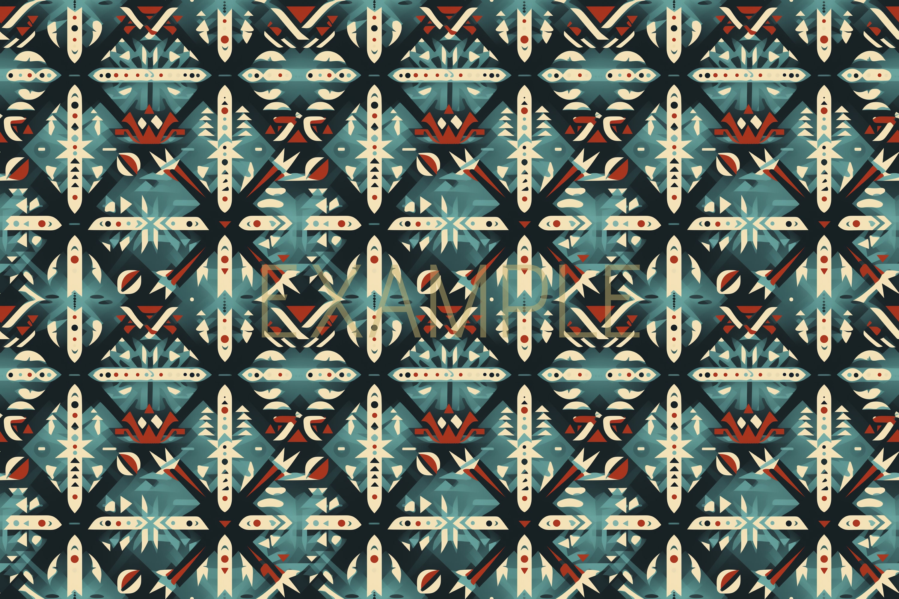 18 Seamless Tribal Inspired Pattern | Ancestral Artistry | Digital ...