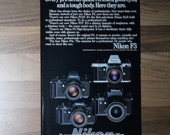 1980's Nikon F3 Vintage Advert