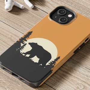 Mountain Bear iPhone Cases, Bear Phone Cases, Impact Resistant Phone Cases, California Bear iPhone Cases