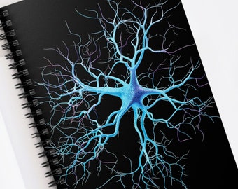 Cuaderno Espiral Neuron, Cuaderno para Amantes de la Neurociencia
