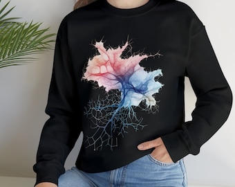 Watercolor Neurons Unisex Crewneck Sweatshirt, Neuroscience Sweatshirt