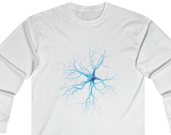 Neuron Unisex Ultra Cotton Long Sleeve Tee, Neuroscience T-shirt
