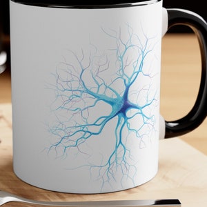 Neuron Coffee Mug, Brain Coffee Tea Cup, Neurons Coffee Mug, Brain Mug