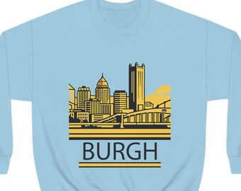Stylizowana bluza z okrągłym dekoltem Pittsburgh Unisex, bluza Steelers Nation