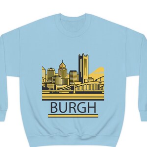 Sweat-shirt ras du cou unisexe Pittsburgh stylisé, sweat-shirt Steelers Nation