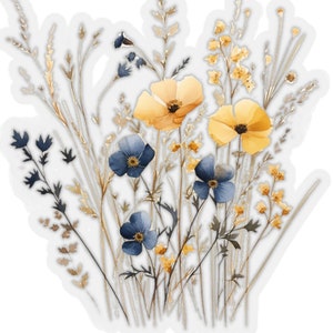 Wildflowers Stickers, Floral Stickers