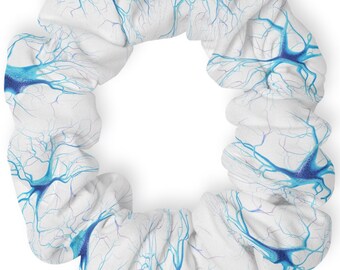 Brain Neurons Scrunchie, Neurons Hair Tie, Brain Hair Tie, Brain ...